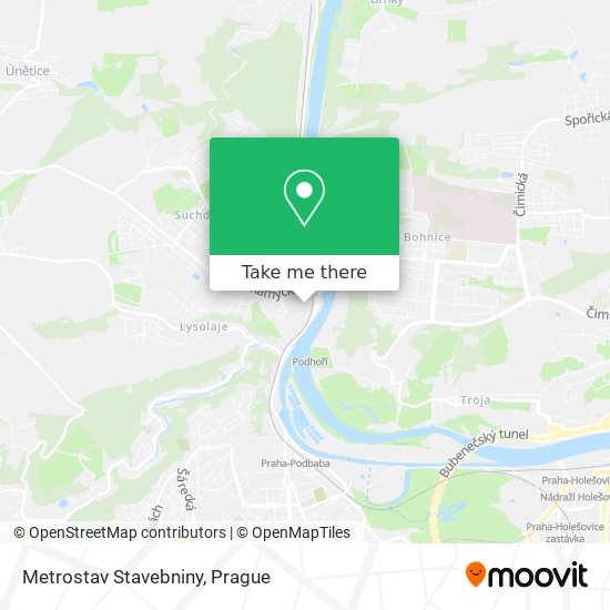 Metrostav Stavebniny map