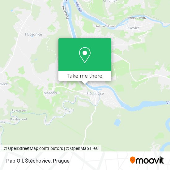 Pap Oil, Štěchovice map