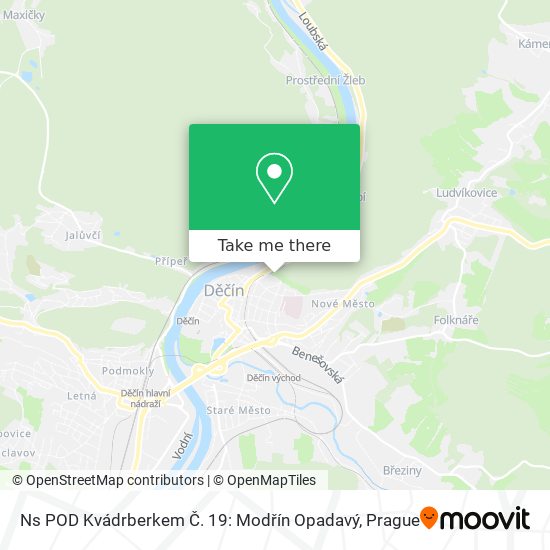 Ns POD Kvádrberkem Č. 19: Modřín Opadavý map
