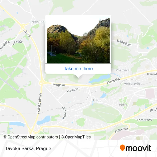 Карта Divoká Šárka