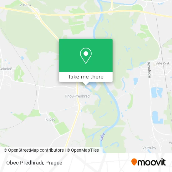 Карта Obec Předhradí