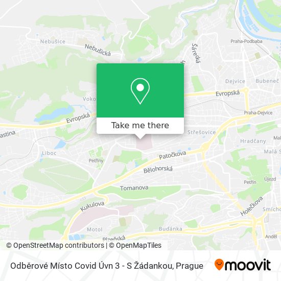 Odběrové Místo Covid Úvn 3 - S Žádankou map