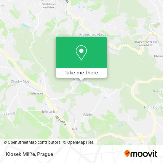 Карта Kiosek Milíře