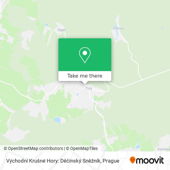 Východní Krušné Hory: Děčínský Sněžník map
