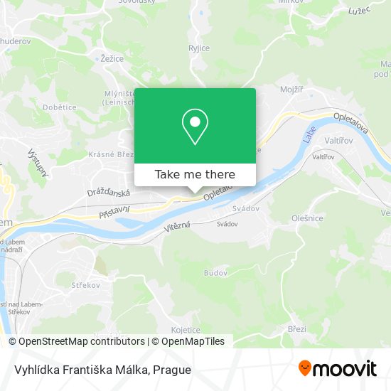 Vyhlídka Františka Málka map