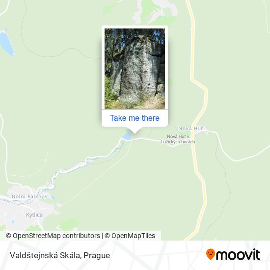 Valdštejnská Skála map