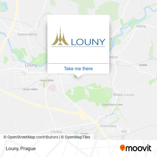 Louny map