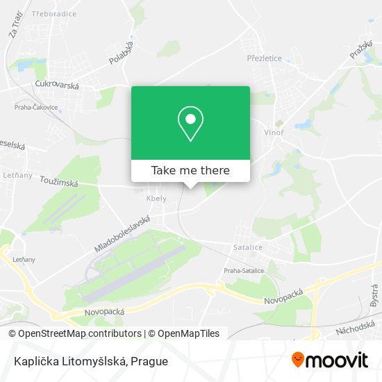 Kaplička Litomyšlská map