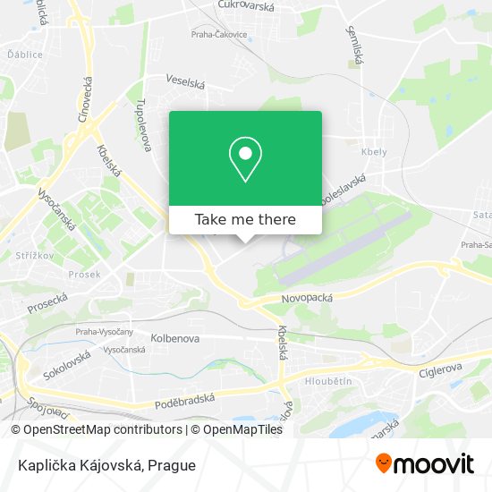 Kaplička Kájovská map