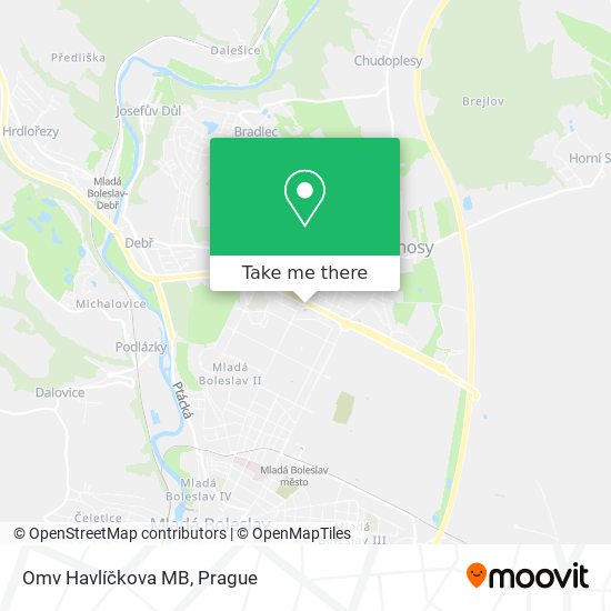 Omv Havlíčkova MB map
