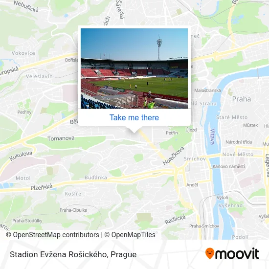 Карта Stadion Evžena Rošického