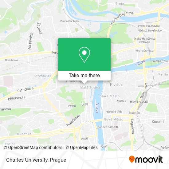 Карта Charles University