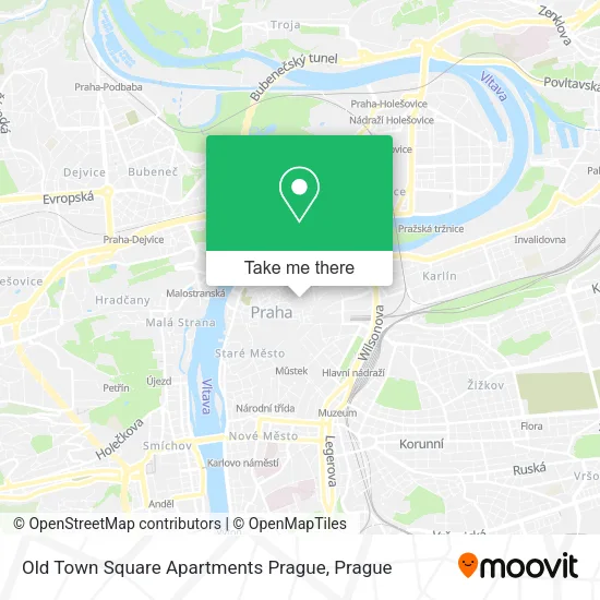 Карта Old Town Square Apartments Prague