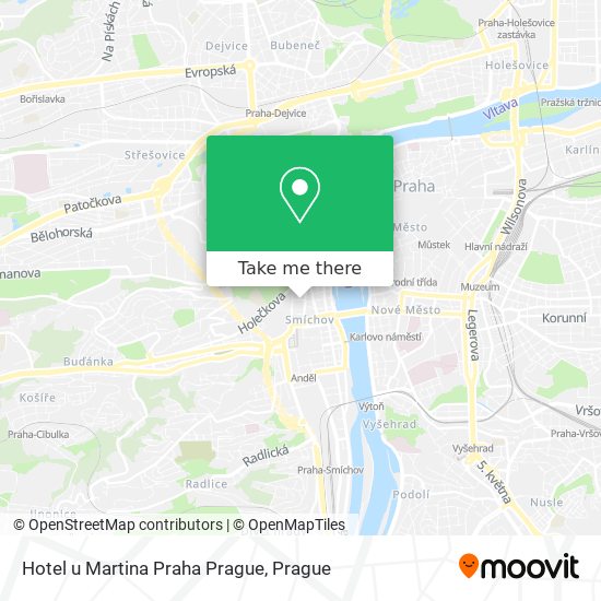 Hotel u Martina Praha Prague map