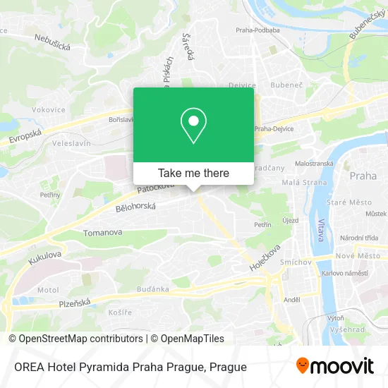 Карта OREA Hotel Pyramida Praha Prague