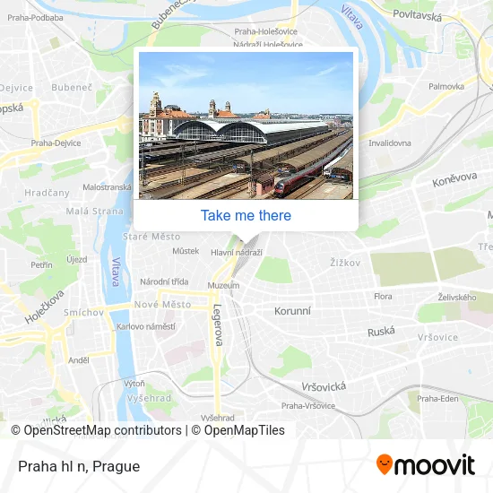 Карта Praha hl n