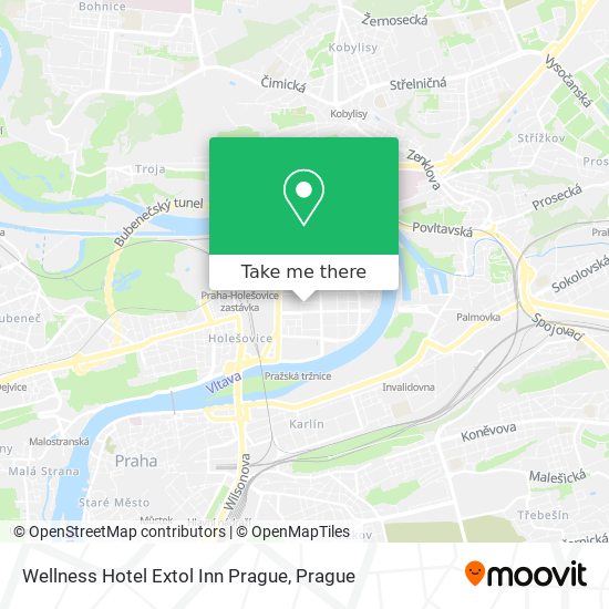 Wellness Hotel Extol Inn Prague map