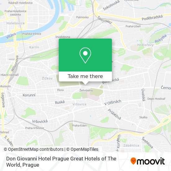 Don Giovanni Hotel Prague Great Hotels of The World map