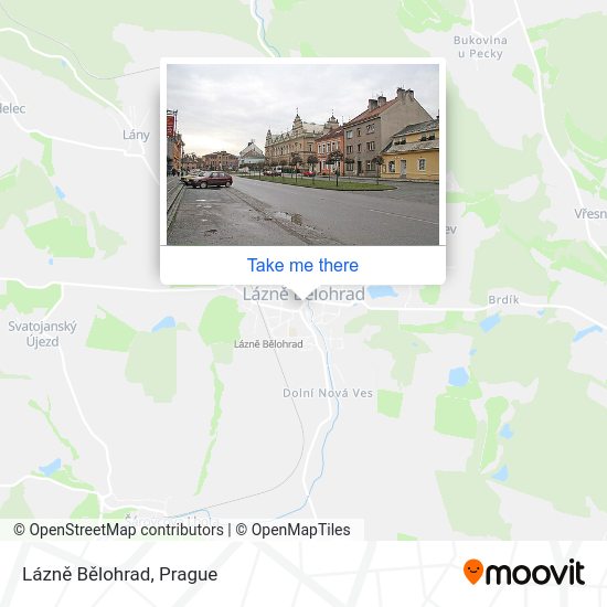 Lázně Bělohrad map