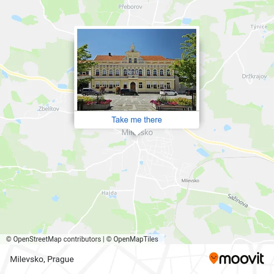 Карта Milevsko