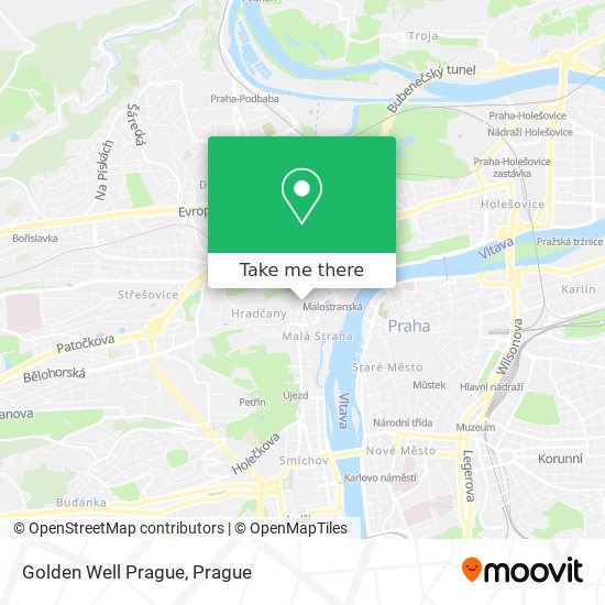 Карта Golden Well Prague