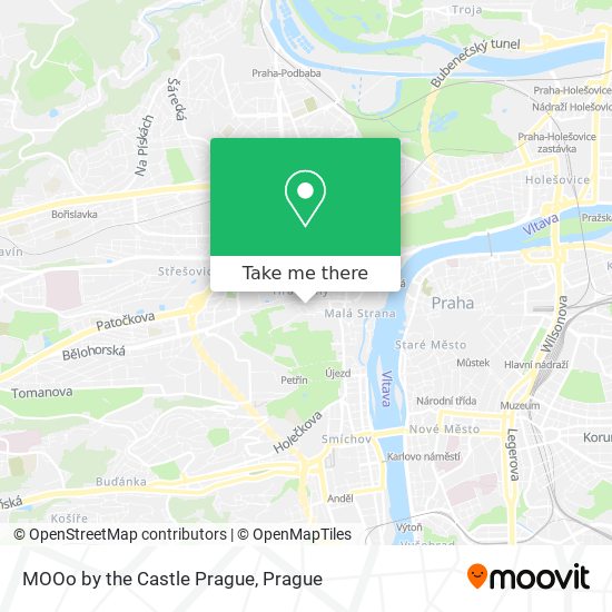 MOOo by the Castle Prague map
