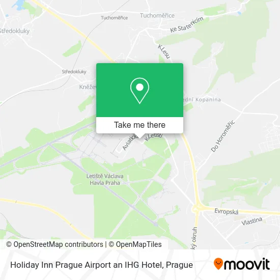 Карта Holiday Inn Prague Airport an IHG Hotel