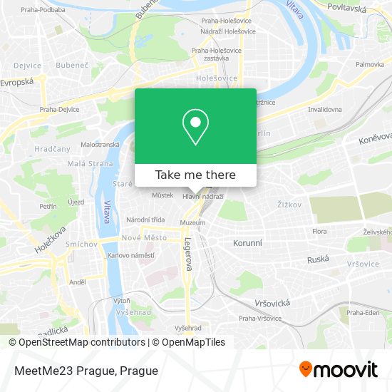 Карта MeetMe23 Prague