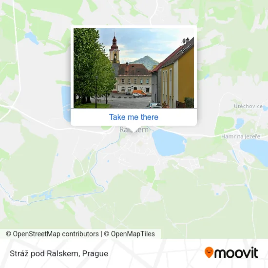 Карта Stráž pod Ralskem