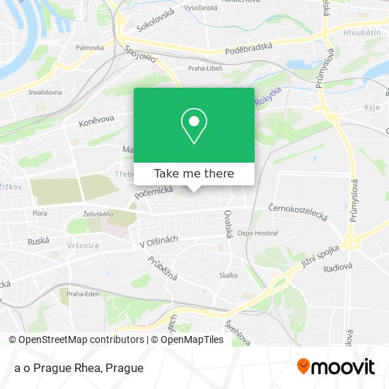 a o Prague Rhea map