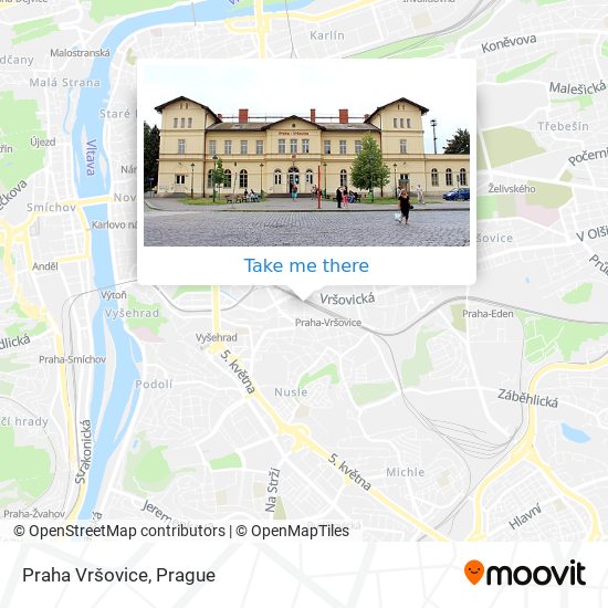 Praha Vršovice map