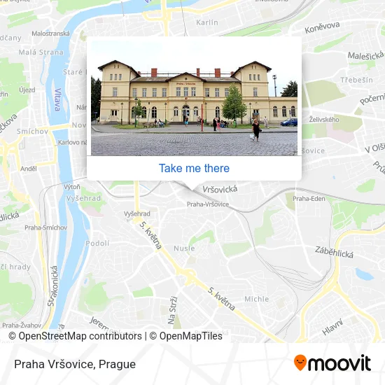 Карта Praha Vršovice