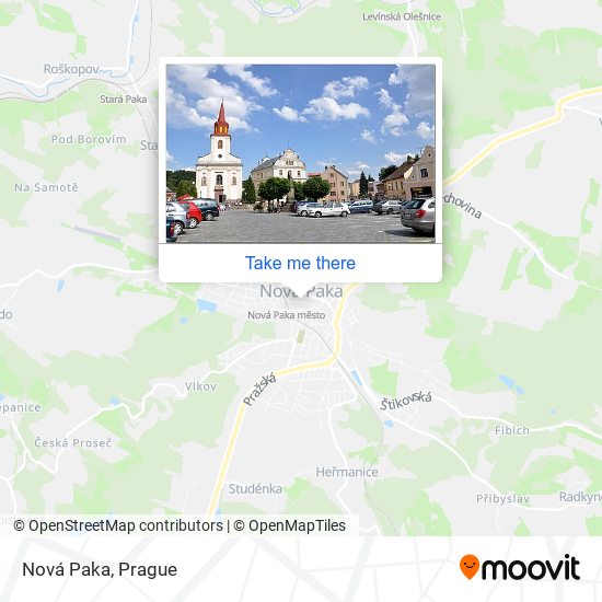 Nová Paka map