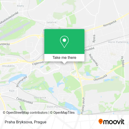 Карта Praha Bryksova