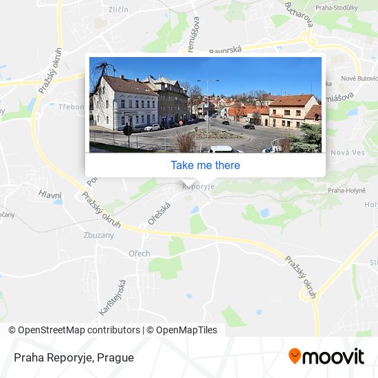 Praha Reporyje map