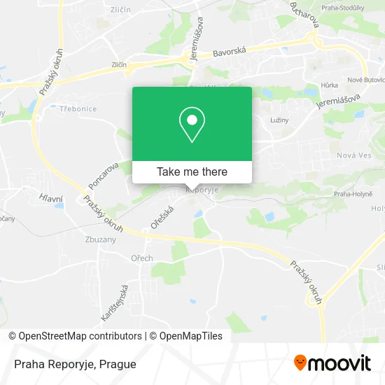 Карта Praha Reporyje