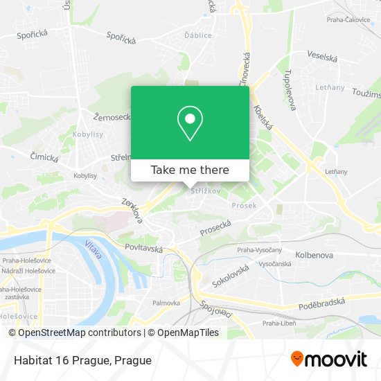 Habitat 16 Prague map