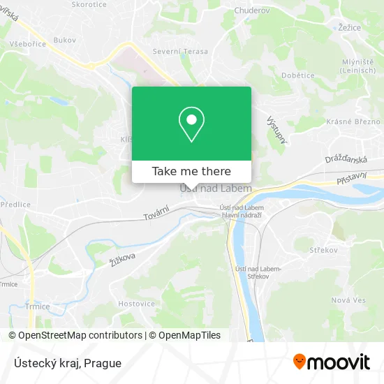 Карта Ústecký kraj