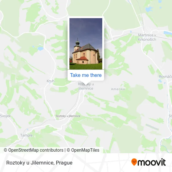 Карта Roztoky u Jilemnice