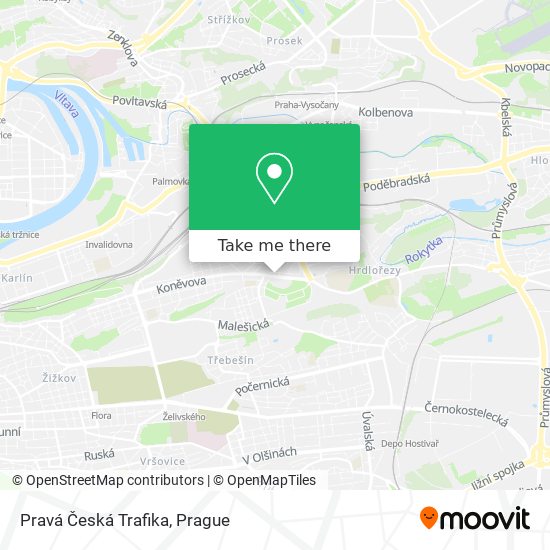 Pravá Česká Trafika map