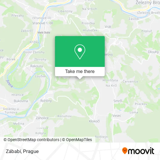 Карта Zábabí