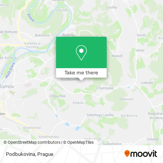 Карта Podbukovina