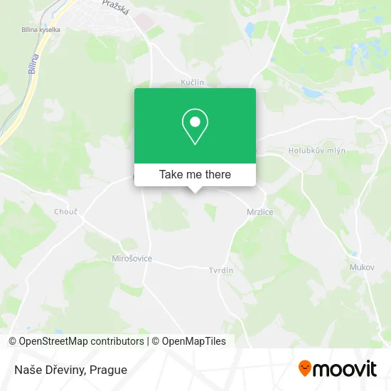 Карта Naše Dřeviny
