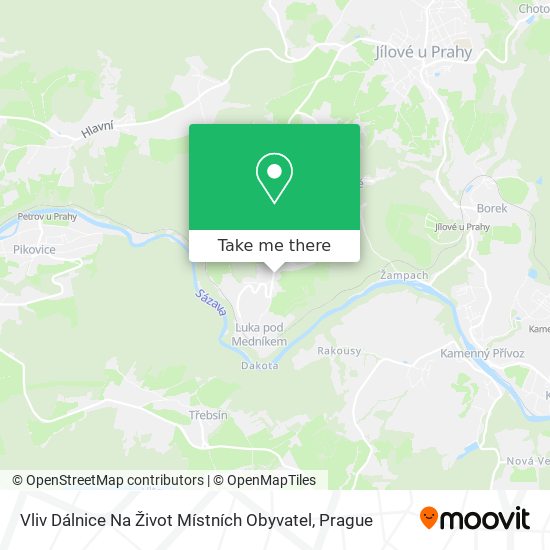 Vliv Dálnice Na Život Místních Obyvatel map