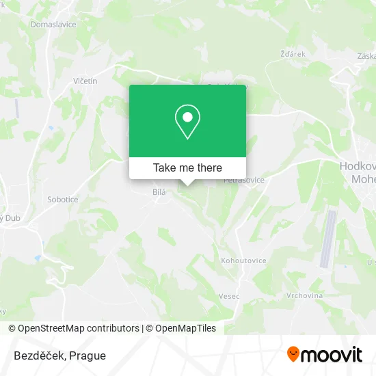 Карта Bezděček