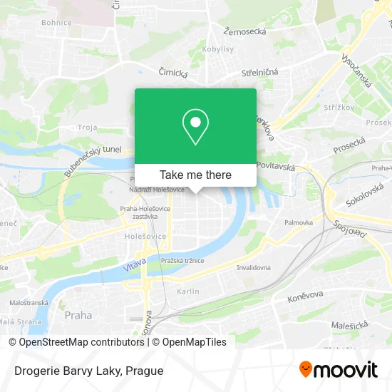 Карта Drogerie Barvy Laky