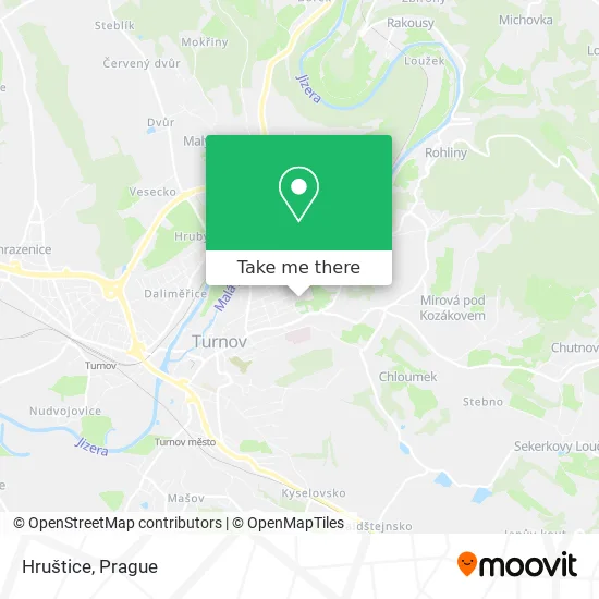 Карта Hruštice