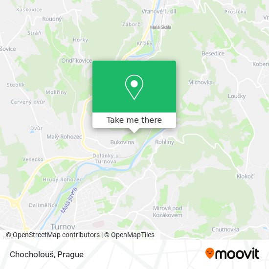 Карта Chocholouš