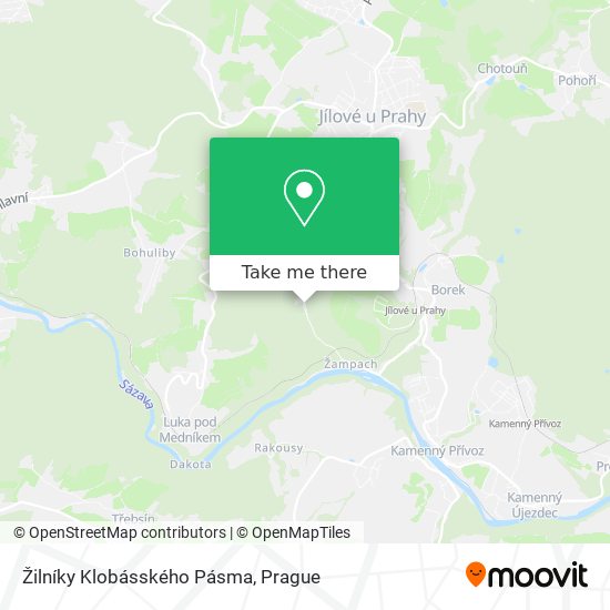 Žilníky Klobásského Pásma map