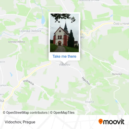Карта Vidochov